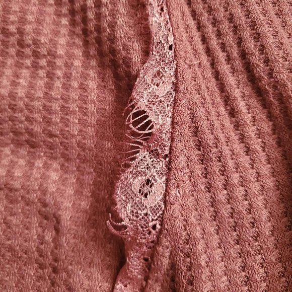 Bailey's Blossoms Mauve Pink Cardigan With Tie Fairycore Coquette Whimsygoth - Picture 5 of 7